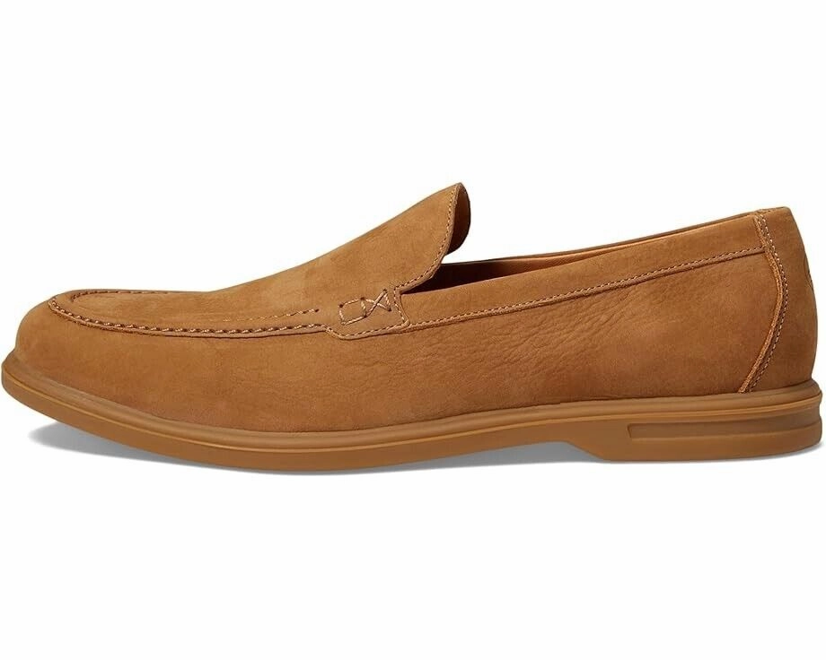 Peter Millar Excursionist Nubuck Venetian Men's 13 Brown Leather Loafers KHD034