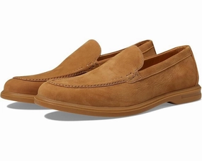 Peter Millar Excursionist Nubuck Venetian Men's 13 Brown Leather Loafers KHD034 Mens Athletic Shoes clearance sale