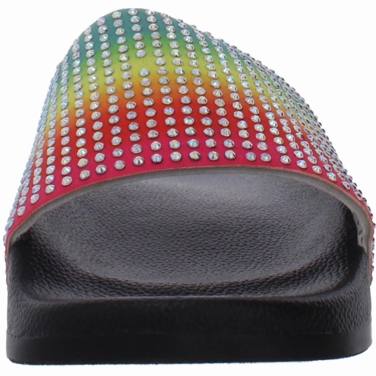 Peymin  Girls Embellished Metallic Pool Slides