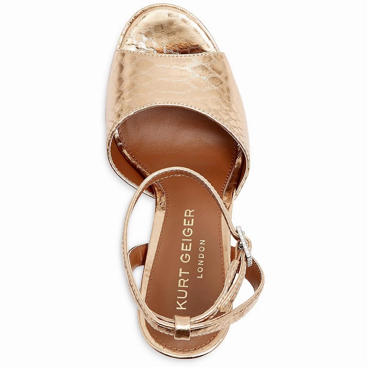 Pierra Womens Leather Snake Heels
