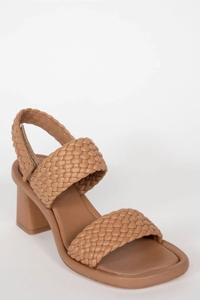 Pina Heeled Sandal In Trenza Miel Trendy Womens Sandals online store