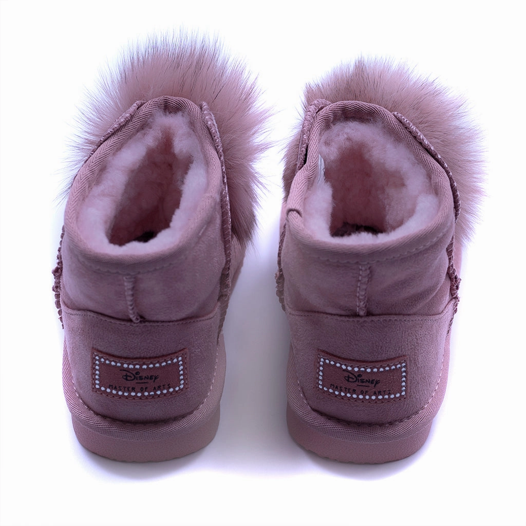 Pink Fur Boots