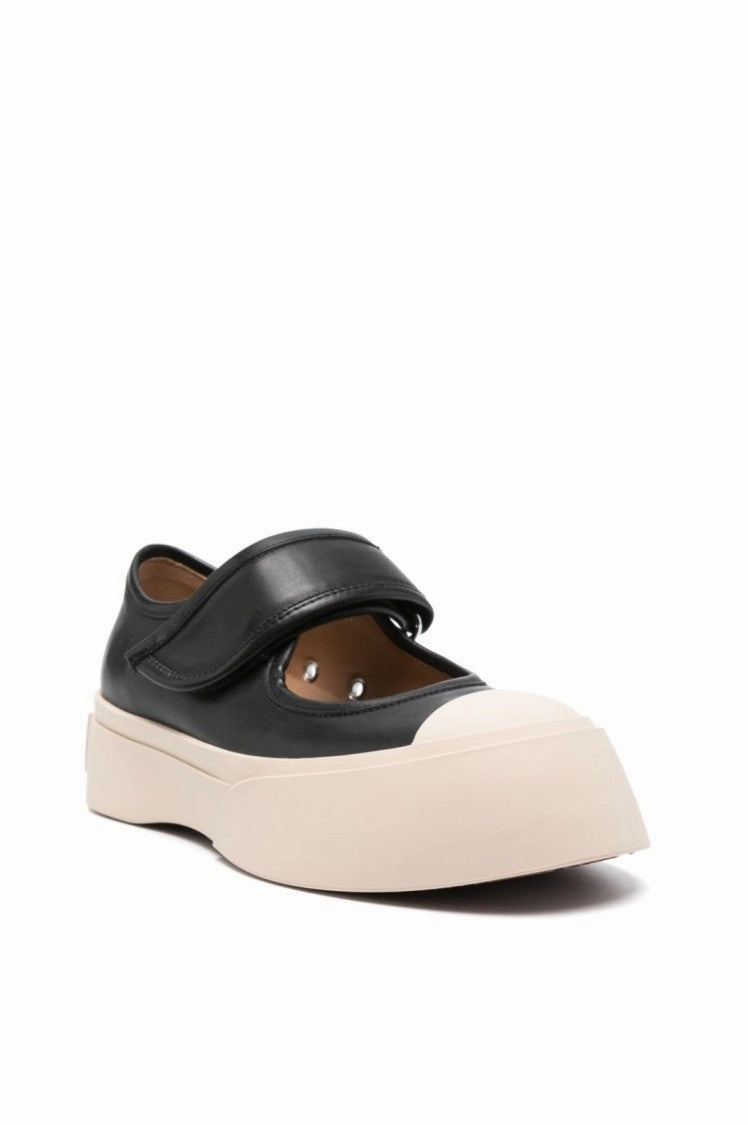 Platform Sneakers With Velcro Strap