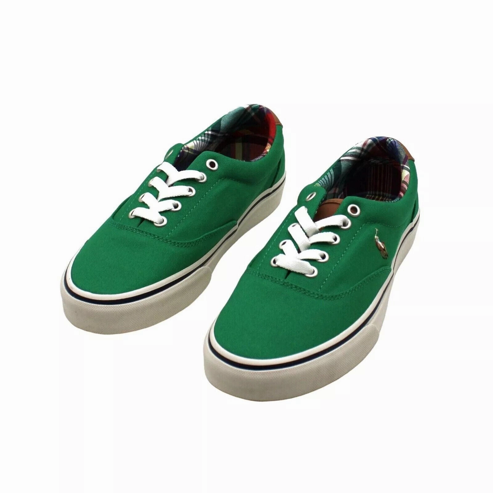 Polo Ralph Lauren Keaton Pony Sneaker Men's Green Canvas Casual Shoes MKZZ85