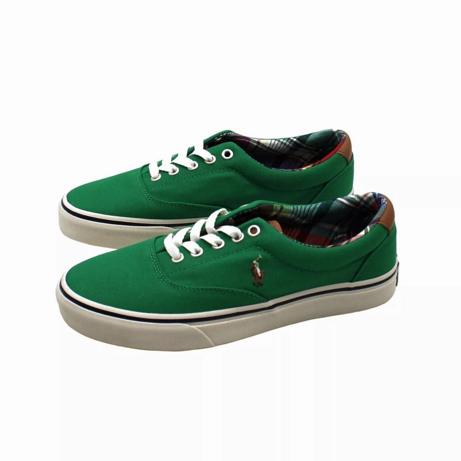 Polo Ralph Lauren Keaton Pony Sneaker Men's Green Canvas Casual Shoes MKZZ85