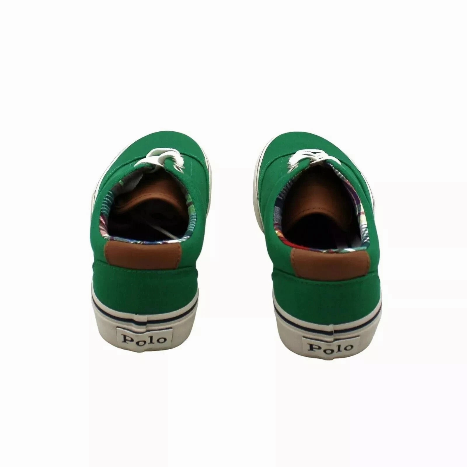 Polo Ralph Lauren Keaton Pony Sneakers Men's 8 Green Canvas Casual Shoes GBNC532