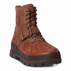 Polo Ralph Lauren Oslo Boots Mens 8 Brown Leather Waterproof Round Toe GBNC673 Buy Mens Chukkas online shop