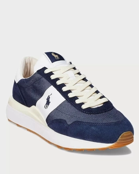 Polo Ralph Lauren Train 89 809878008004 Sneakers Men's Blue Running Shoes TF6053 (Blue,10.5) Mens Sneakers & Athletic Shoes outlet