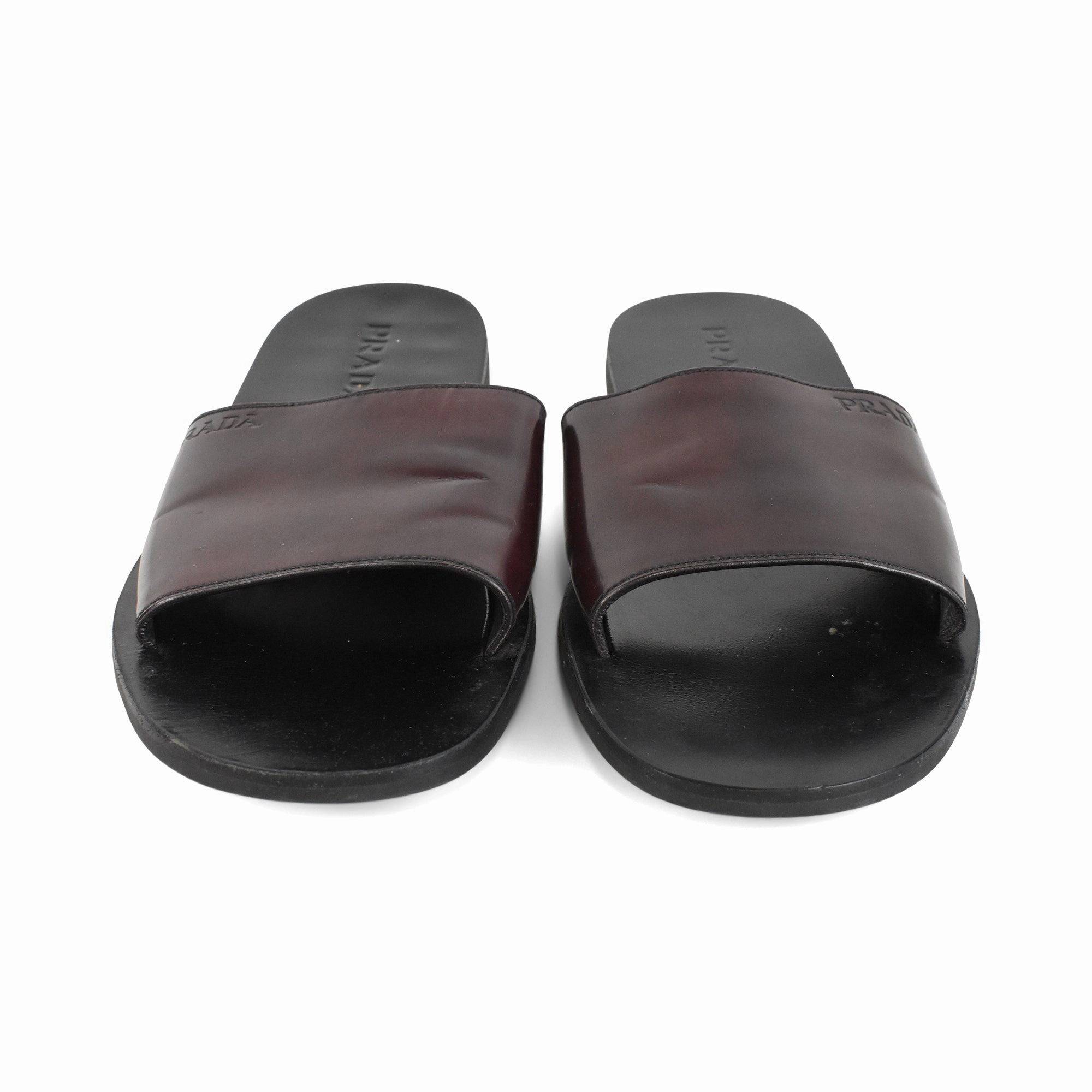 Prada Leather Slides - Men's 10