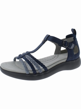 Prague Womens Faux Leather Buckle Sport Sandals Promo offer on Womens Sandals