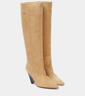Preloved Lakita Knee High Suede Boots In Toffee Promo on Womens Fashionable Boots