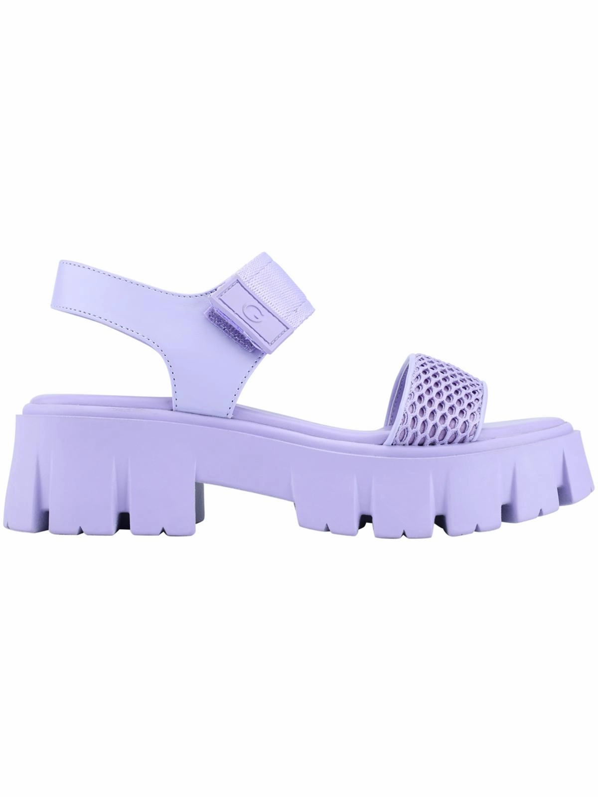 Premia Womens Ankle Strap Lugged Sole Slide Sandals