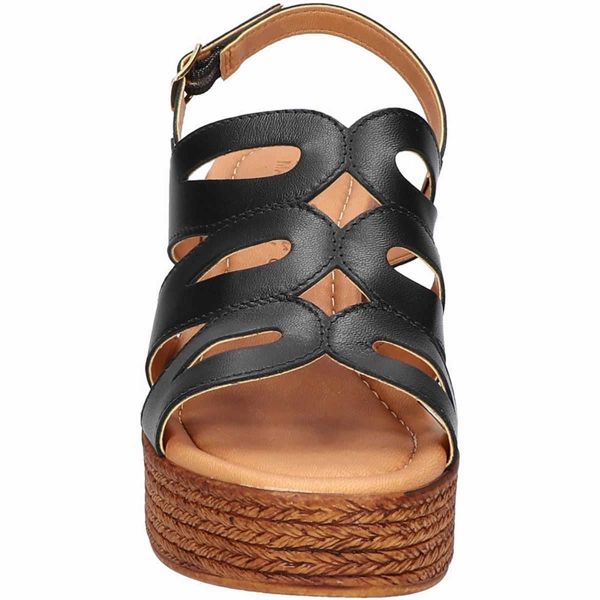 Pri Italy Womens Leather Laser Cut Ankle Strap