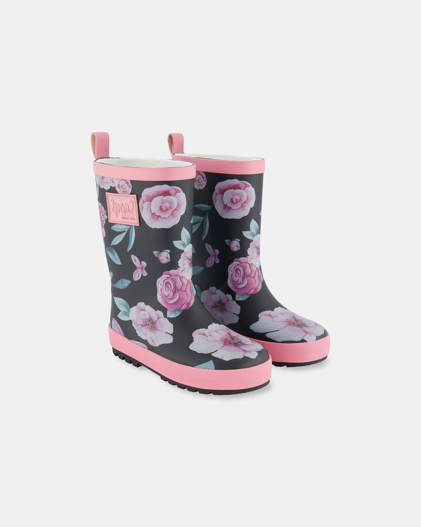 Printed Rain Boots Pink, Black, And Flowers Baby & Toddler Shoes on sale