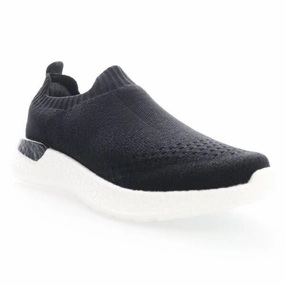 Propet B10 Unite Slip-on WAB004MBLK Sneakers Women US 7 Black White Shoes ZPO233 Athletic Shoes for Women discount