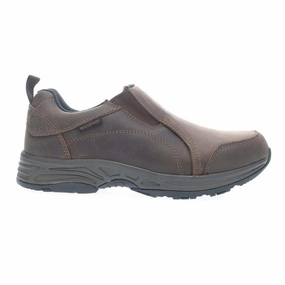 Propet Cash North MCX124L Mens US 8.5 Brown Leather Slip On Hiking Shoes ZPO1803 Mens Sneakers & Athletic Shoes outlet