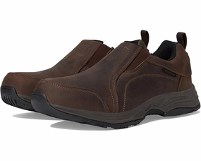 Propet Cash North Men's US 8 Brown Leather Waterproof Slip-On Shoes ZPO1854 Mens Sneakers & Athletic Shoes outlet