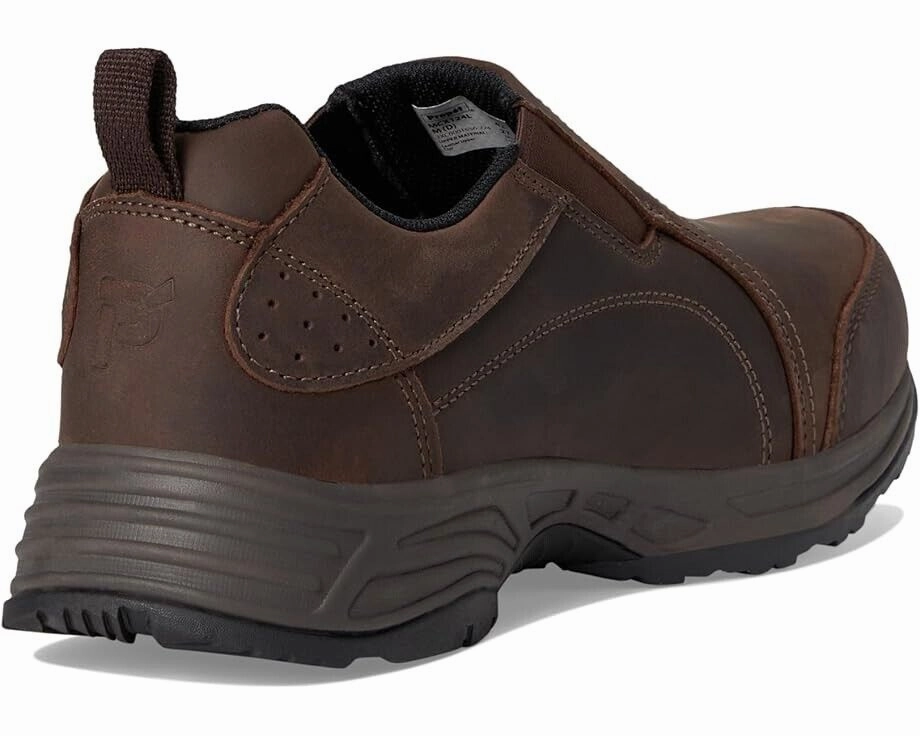 Propet Cash North Men's US 8 Brown Leather Waterproof Slip-On Shoes ZPO1854