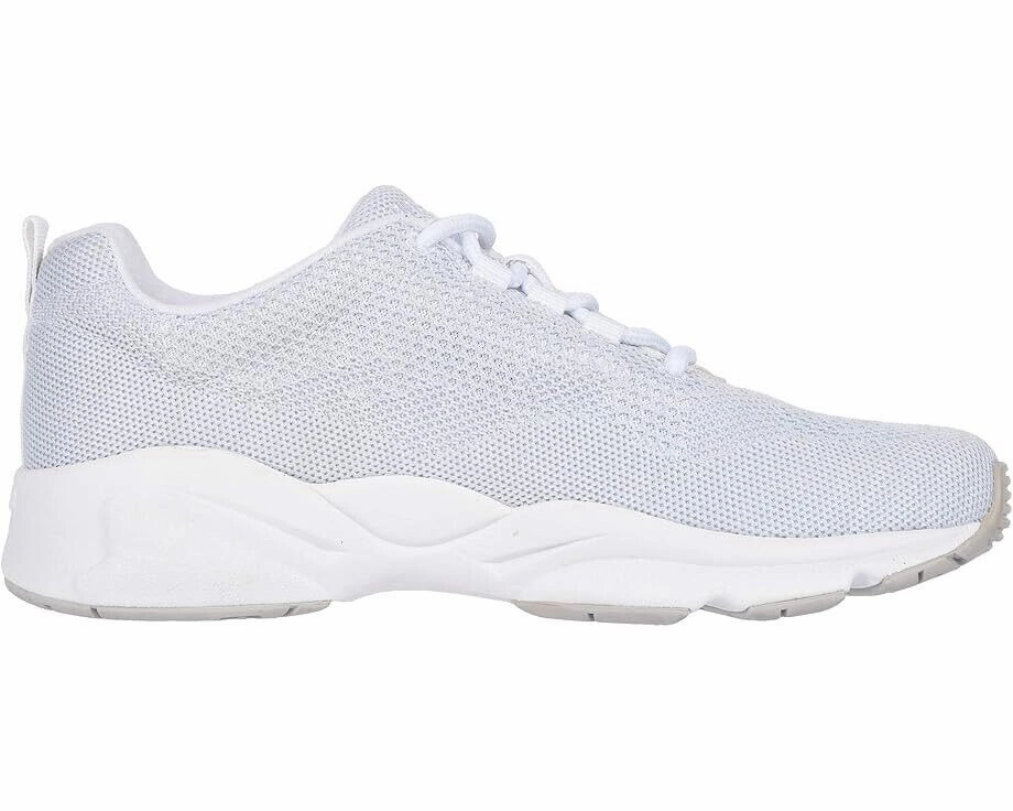 Propet Stability Fly Sneakers Women's US 5.5 White Silver Lifestyle Shoes FZP325