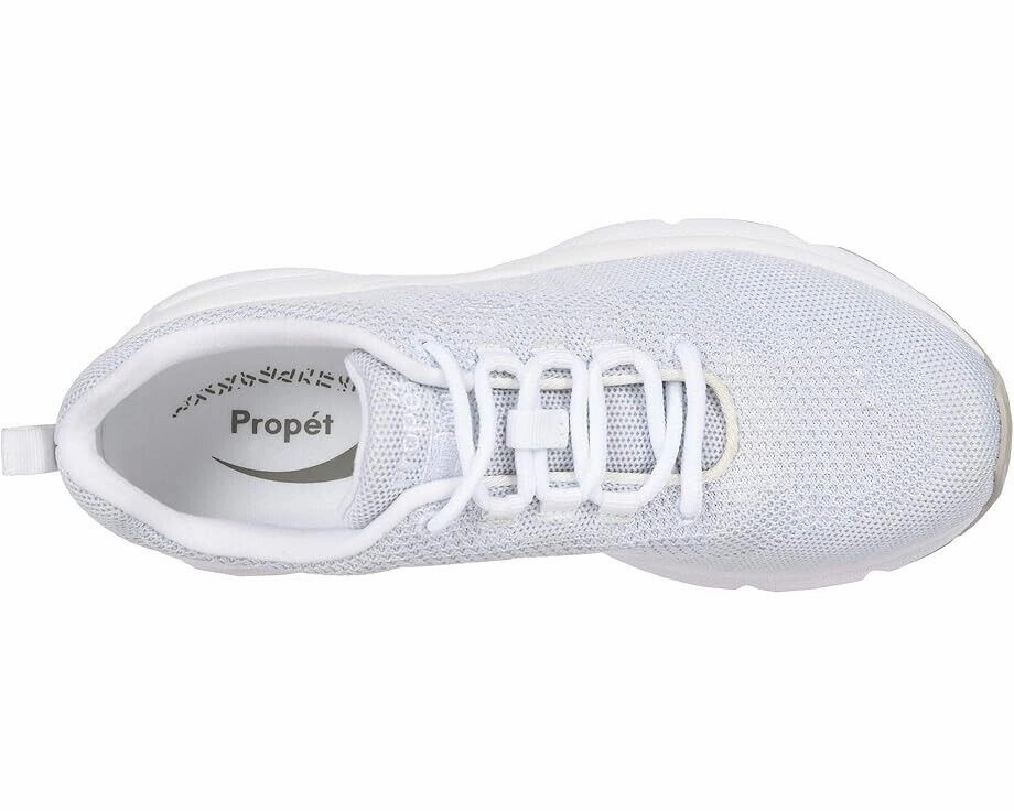 Propet Stability Fly Sneakers Women's US 5.5 White Silver Lifestyle Shoes FZP325