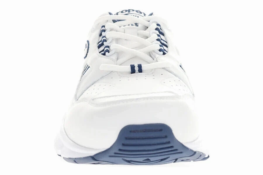 Propet Stability Walker M2034WN Sneakers Men 11 White Navy Athletic Shoes ZPO671 (White,11)