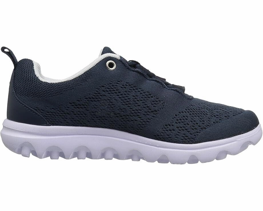 Propet TravelActiv Sneakers Women's US 6 Navy Round Toe Casual Shoes KHD1007