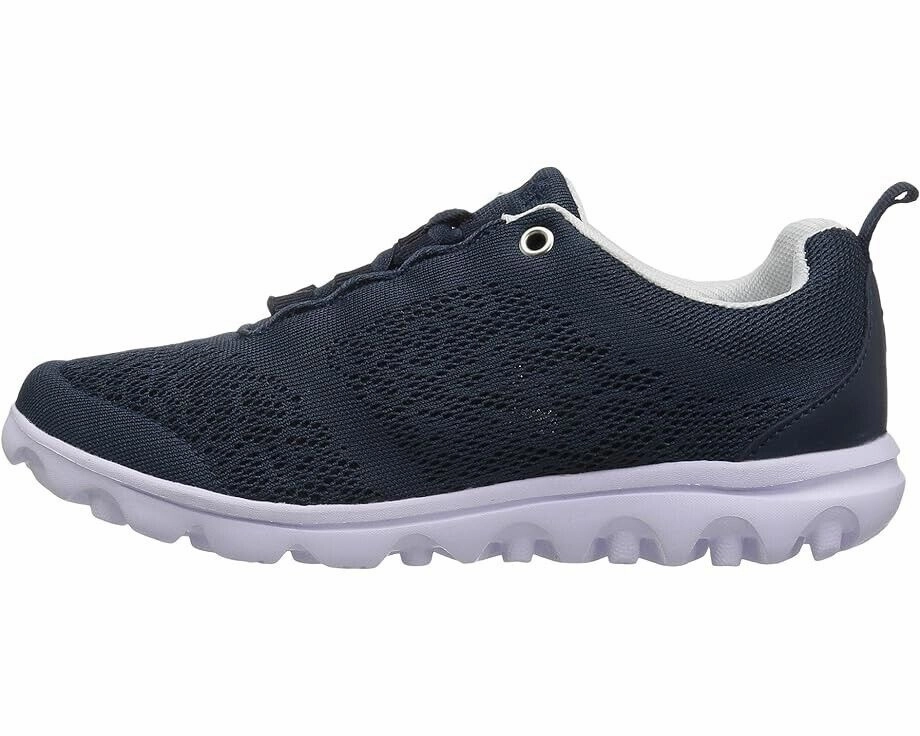 Propet TravelActiv Sneakers Women's US 6 Navy Round Toe Casual Shoes KHD1007