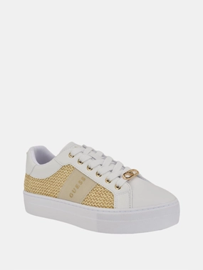 Prym Raffia Low-Top Sneakers Athletic Shoes for Women discount