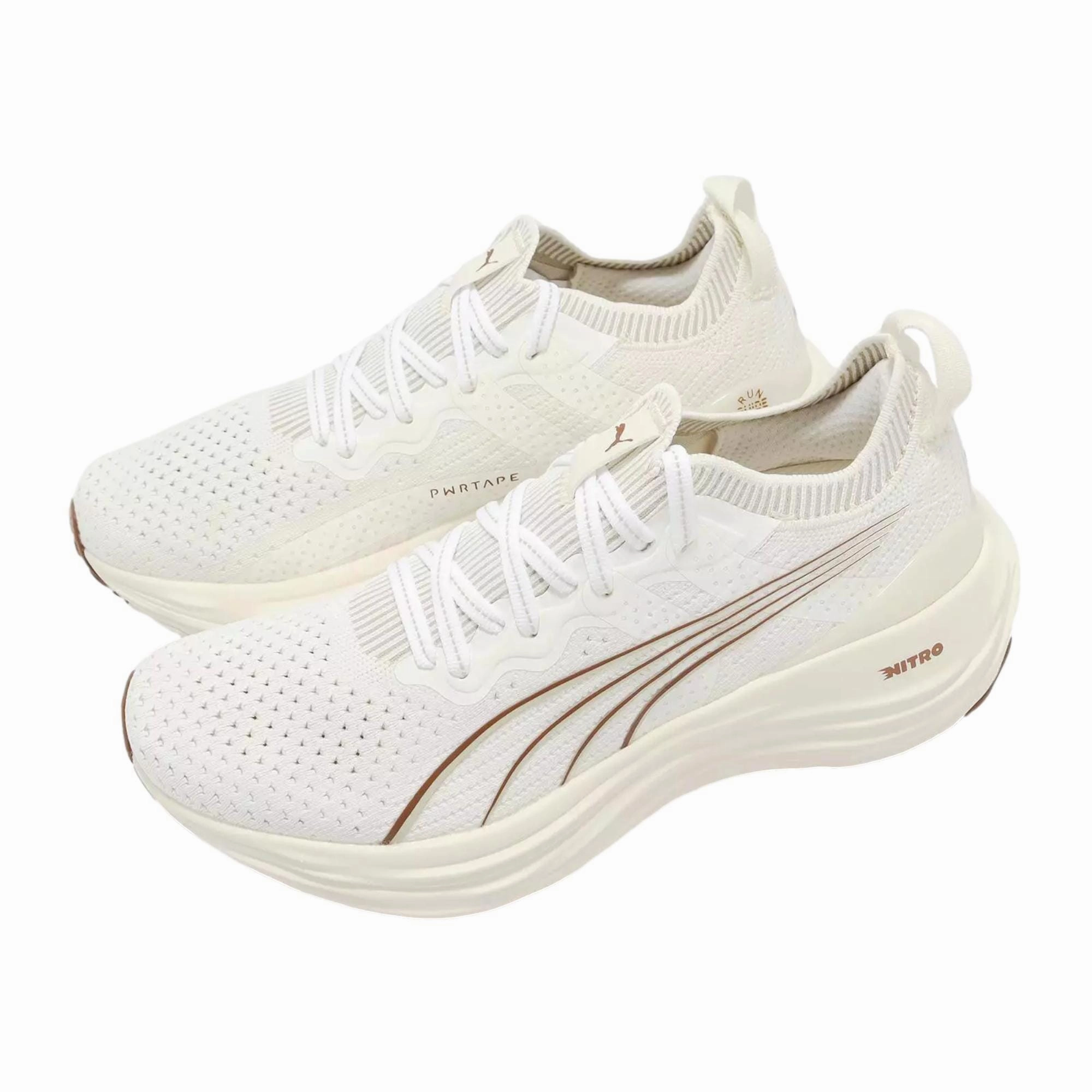 Puma ForeverRun Nitro Knit Warm White/Teak  379140-08 Women's