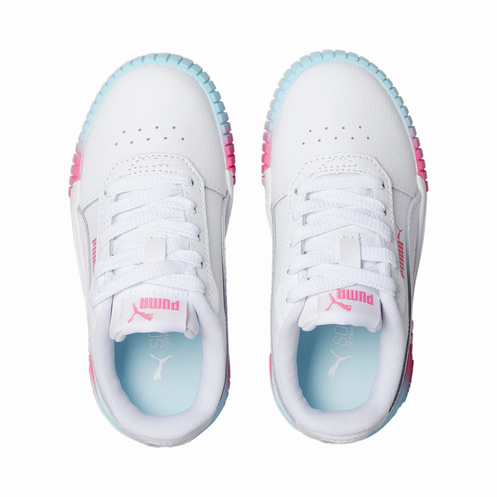 PUMA Little Kids Girls' Carina 2.0 Fade Sneakers