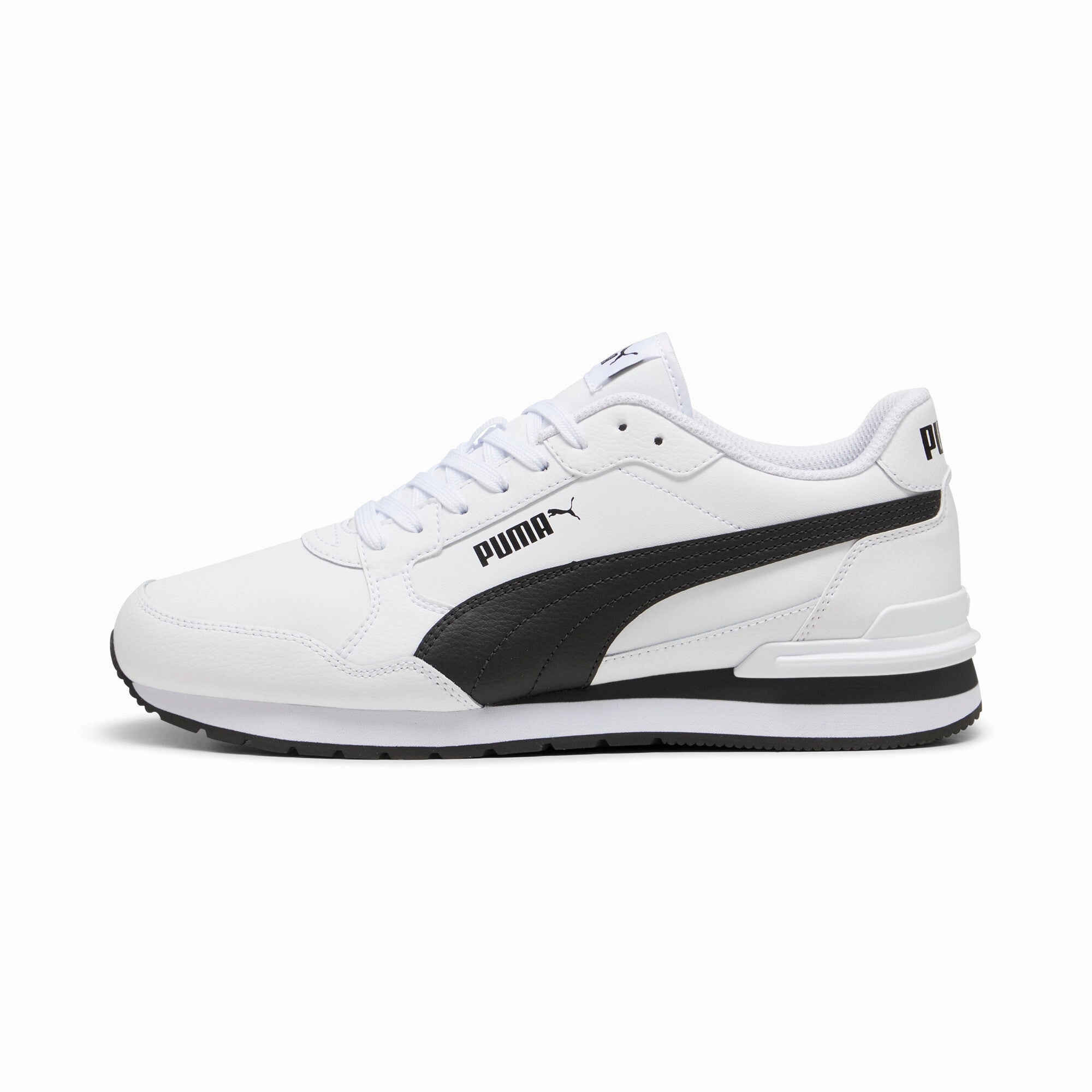PUMA Men's ST Runner v4 Leather Sneakers Cheap Mens Athletic Sneakers