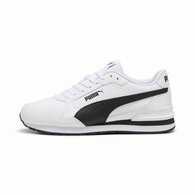 PUMA Men's ST Runner v4 Leather Sneakers Cheap Mens Athletic Sneakers