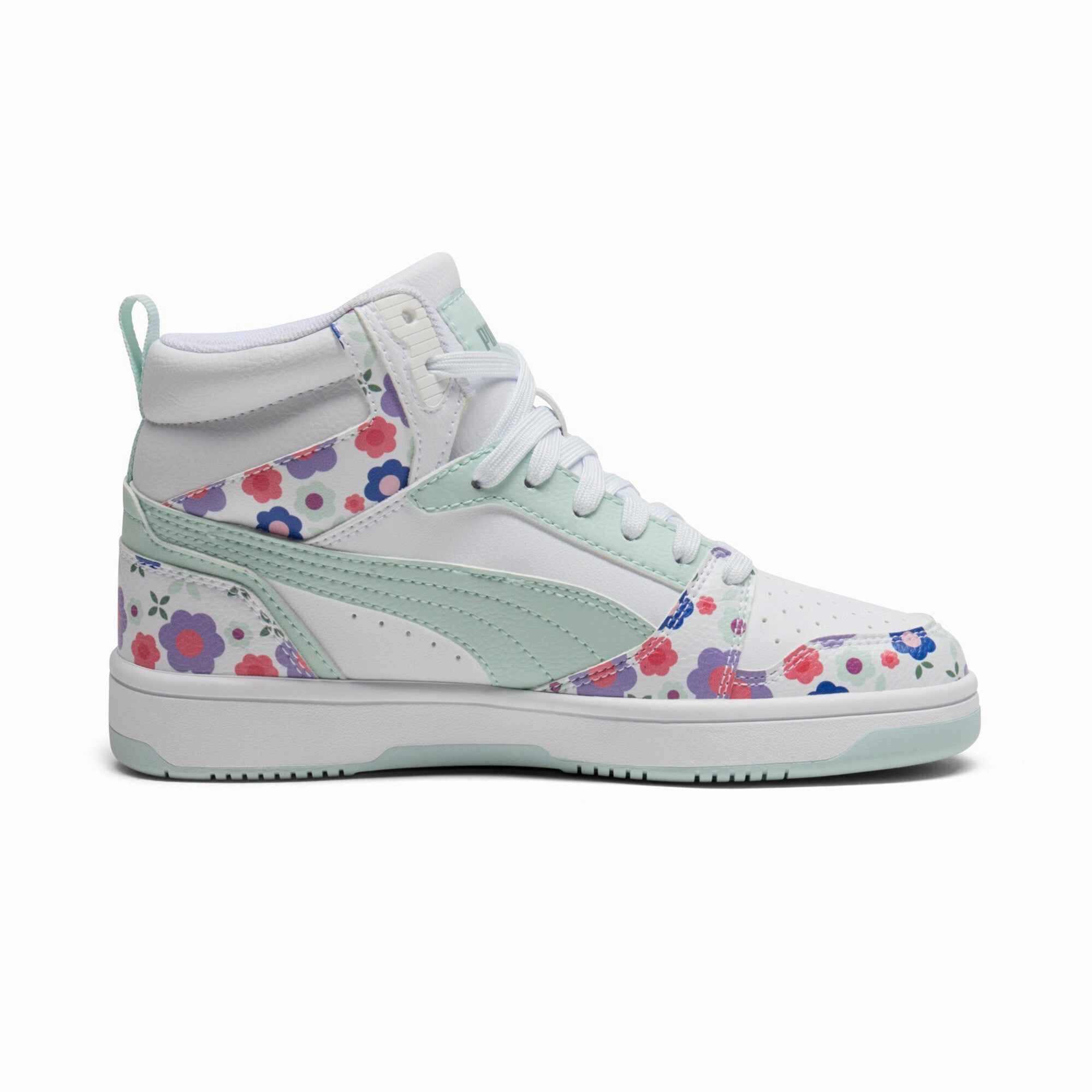 PUMA Rebound V6 Mid Flower Garden Big Kids' Sneakers