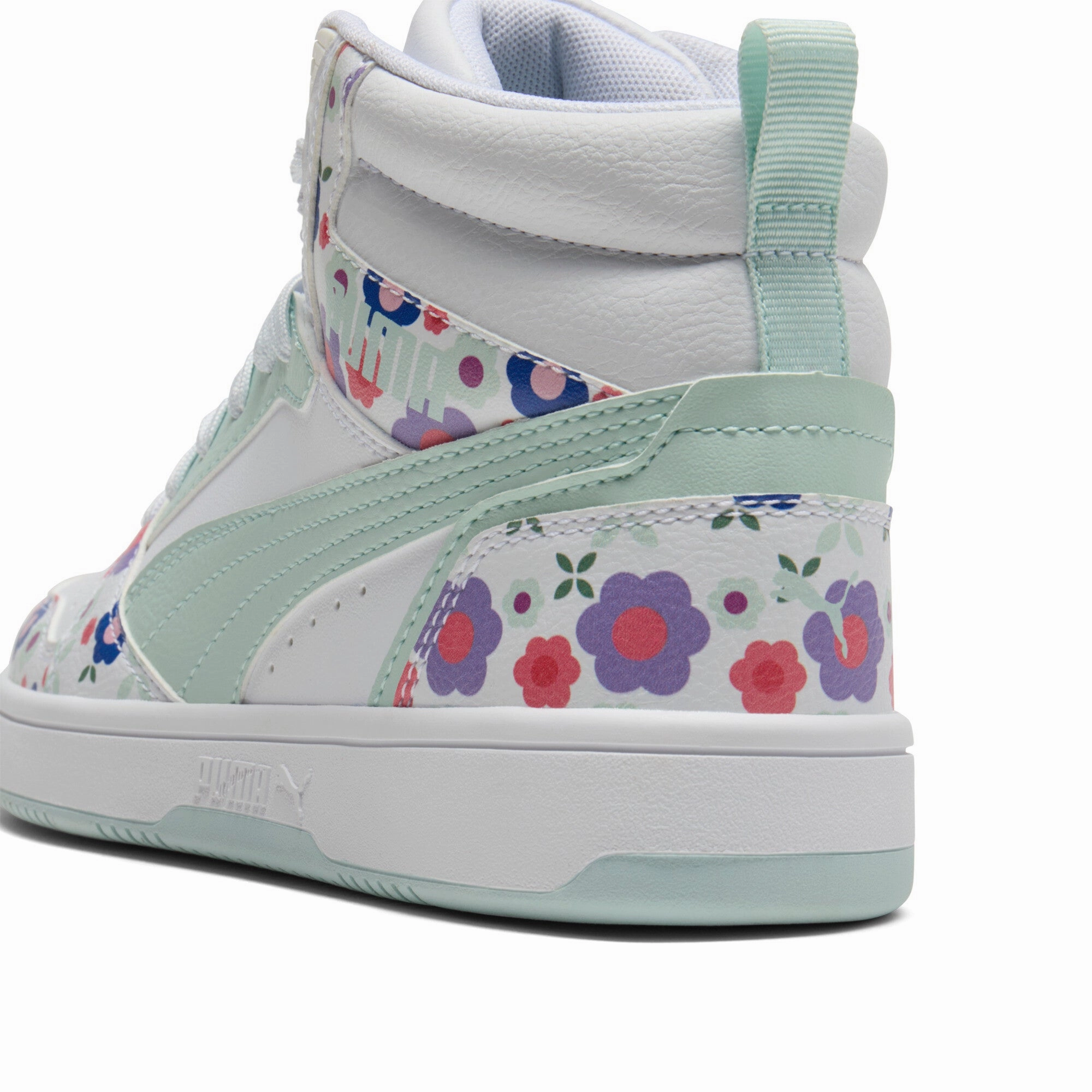 PUMA Rebound V6 Mid Flower Garden Big Kids' Sneakers