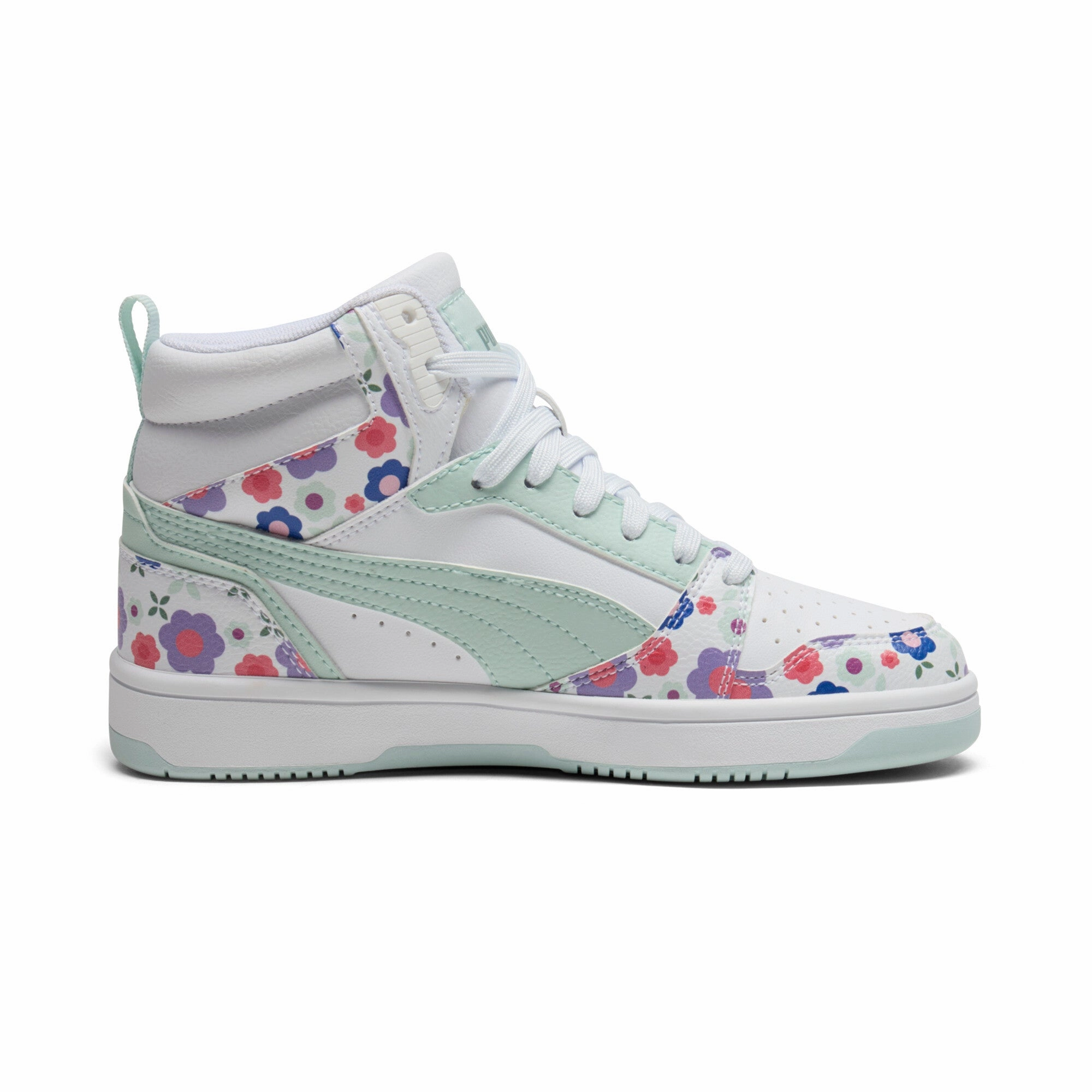PUMA Rebound V6 Mid Flower Garden Big Kids' Sneakers
