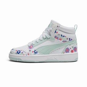 PUMA Rebound V6 Mid Flower Garden Big Kids' Sneakers Stylish Girls Shoes outlet