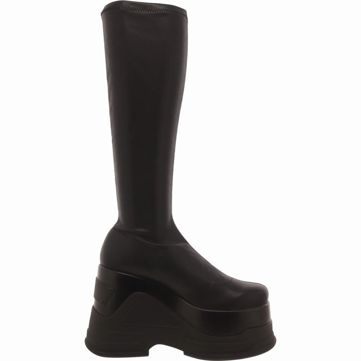 Purpose Womens Faux Leather Padded Insole Knee-High Boots
