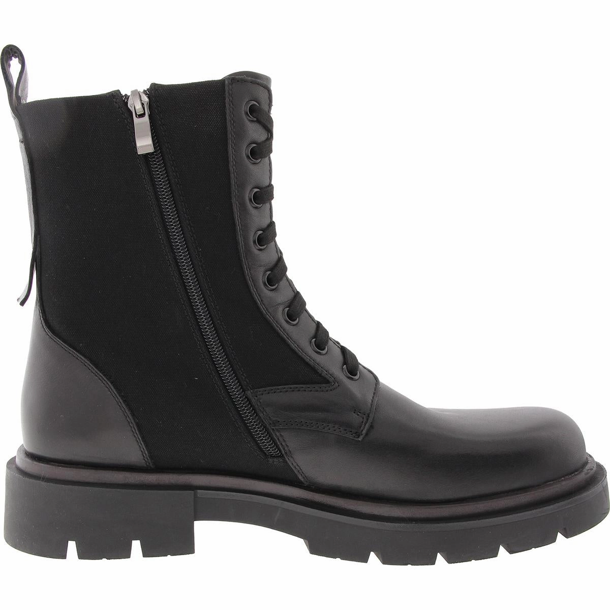 Racine Mens Lace-Up Leather Combat & Lace-Up Boots