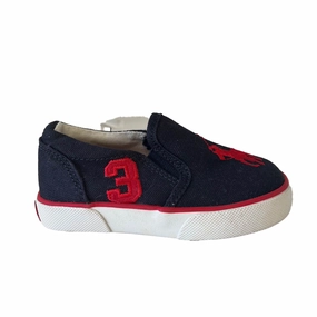 Ralph Lauren Boys Black | Red Sneakers Discount Boys Footwear online