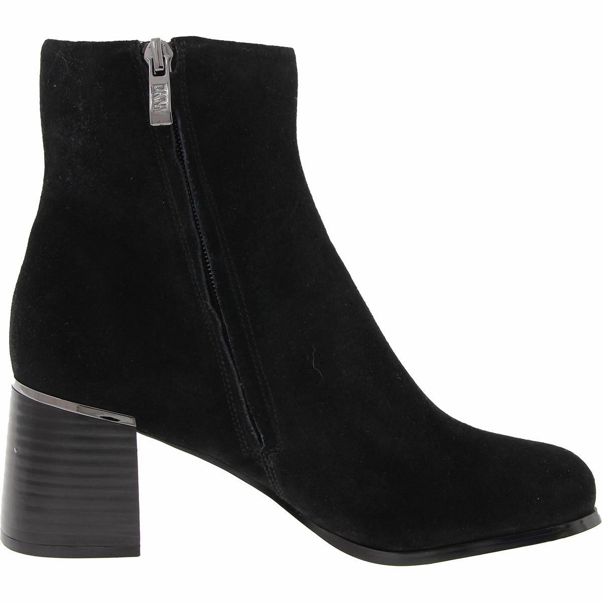Ranya Womens Zipper Suede Booties