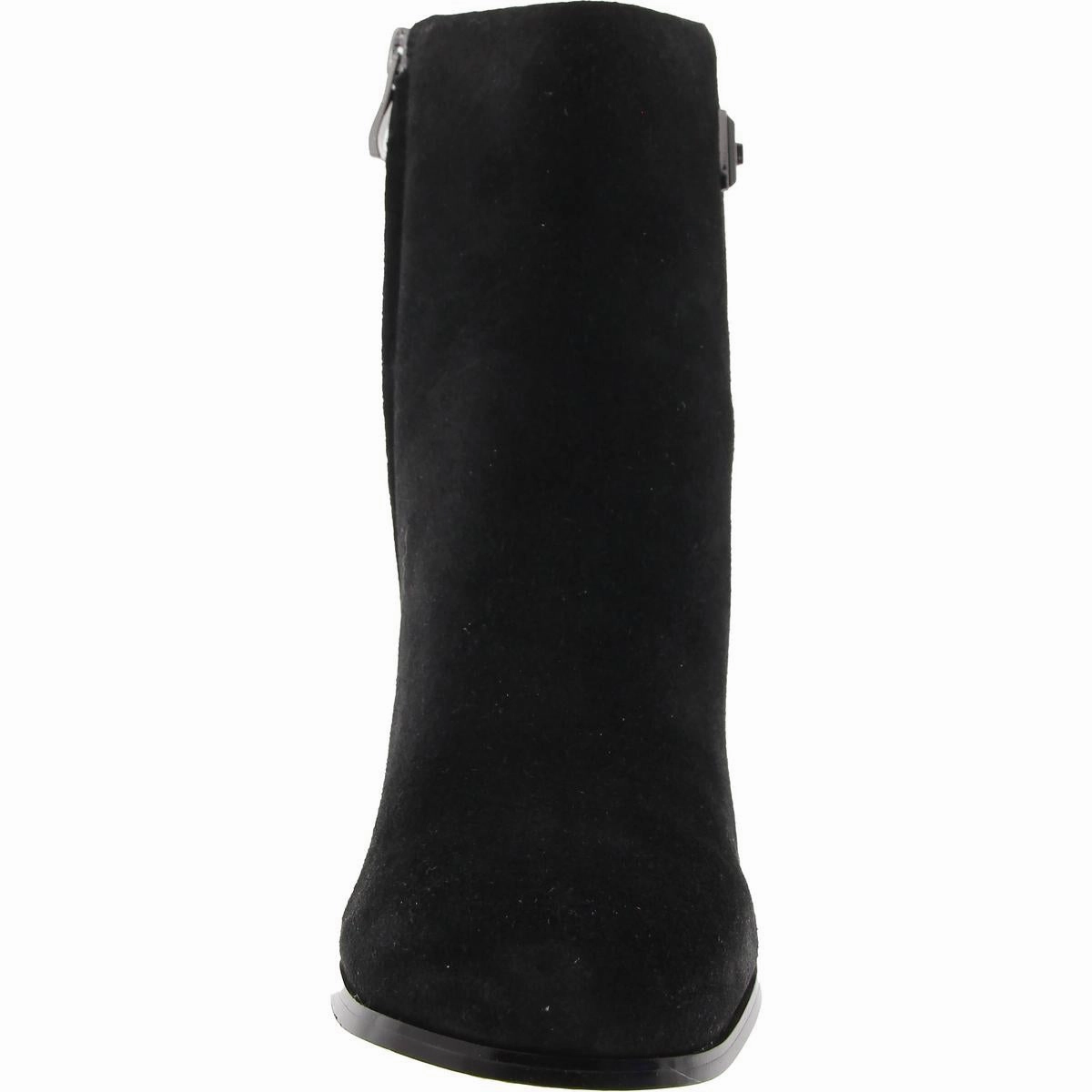 Ranya Womens Zipper Suede Booties
