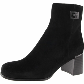 Ranya Womens Zipper Suede Booties Womens Winter Boots promo deal
