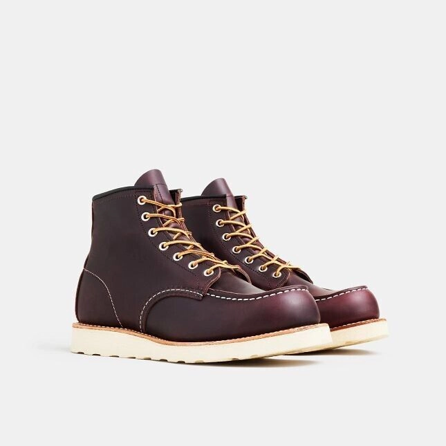 Red Wing Classic Moc 8847 Mens Black Cherry Excalibur Leather 6" Lifestyle Boots