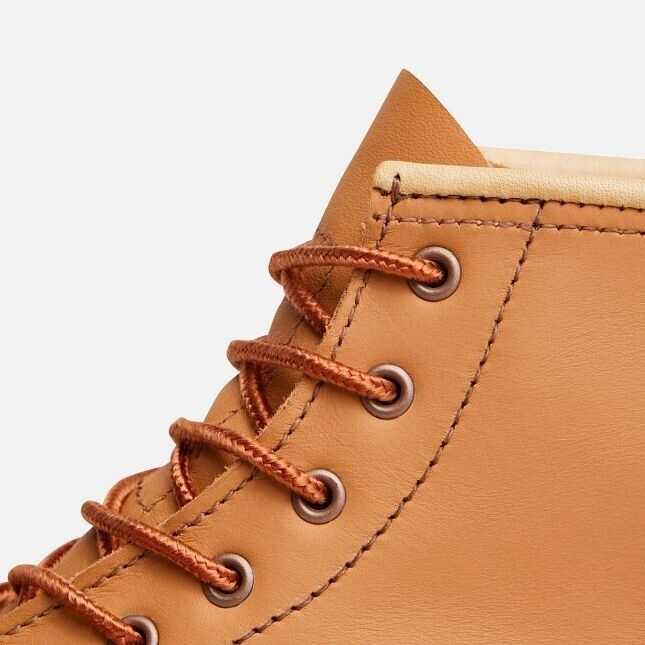 Red Wing Heritage Classic 3383 Women's Tan Leather Moc Toe 6-Inch Ankle Boots