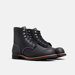 Red Wing Iron Ranger 8084 Men's Black Leather Toe Cap Comfort 6-Inch Ankle Boots Buy Mens Chukkas online shop