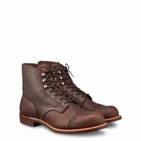 Red Wing Iron Ranger 8111 Boots Men's Amber Harness Leather Durable & Iconic Buy Mens Chukkas online shop