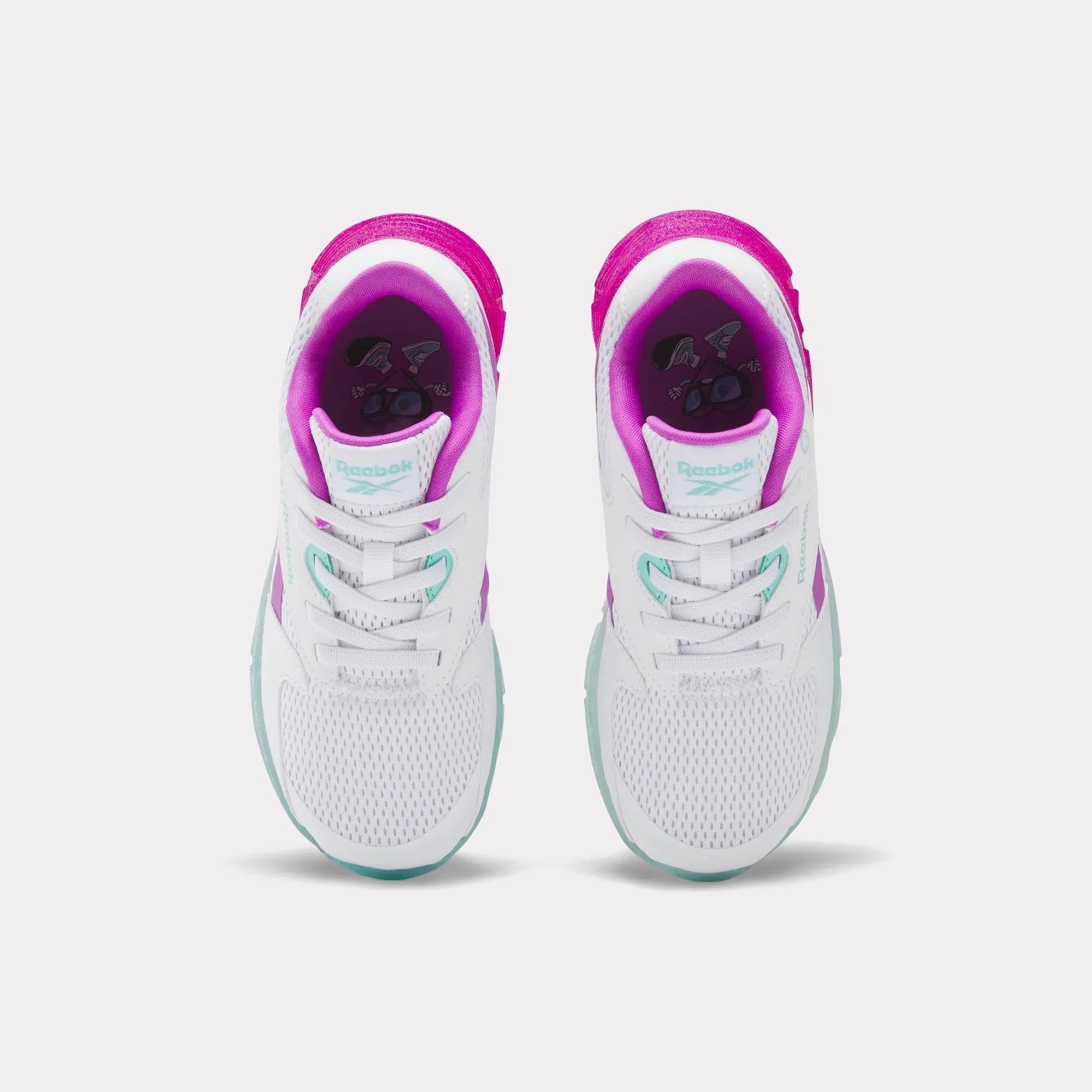 Reebok Zig N Glow 2 Elastic Lace Little Girl's Shoes