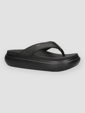 Reef Cushion Bondi Sandals Women's US 8 Black Comfort Slip On Flip Flop ZPO3248 Stylish Womens Slides & Sandals
