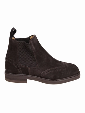 Refined Dark Peat Suede Ankle Boots Buy Mens Chukkas online shop