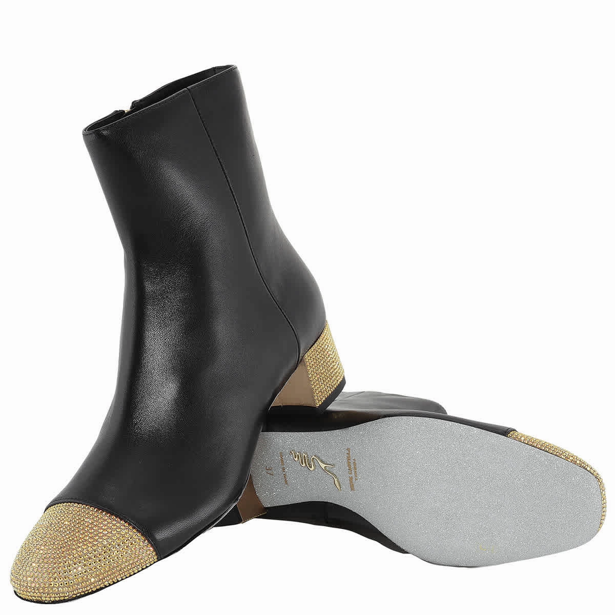 Rene Caovilla Bonnie 40 Leather Ankle Boots